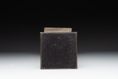 A Cambodian gray sandstone linga, pre-Angkor, 7/8th C.