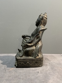 Two South-East Asian bronze figures of Buddha, 18/19th C.