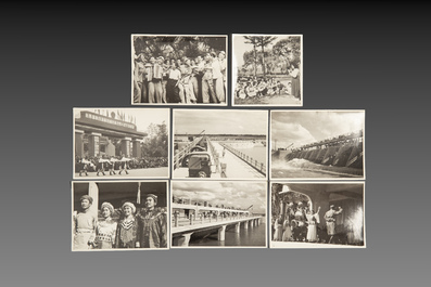 A rare collection of 47 press photos, 'Beijing Press Agency', China and Tibet, 1950-1953