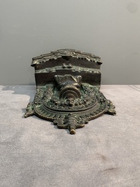 A copper alloy Jain shrine, Western India, 18/19th C.