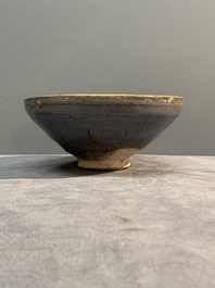 A Chinese Jun-glazed bowl and a narcissus basin, Ming/Qing