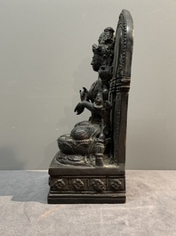 Two South-East Asian bronze figures of Buddha, 18/19th C.