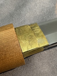 A collection of fine Japanese sword handles, guards, sheaths, a sword and a lacquered stand, Edo, 18/19th C.