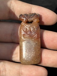A collection of Chinese jade pendants, Qing