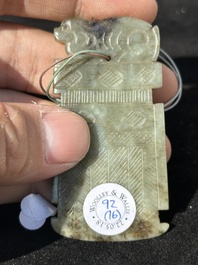 A collection of Chinese jade pendants, Qing