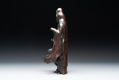 A Japanese bronze Kannon, Meiji, 19/20th C.