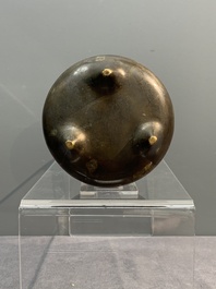 Three Chinese bronze censers, Xuande mark, Ming/Qing