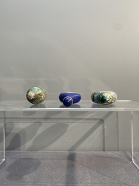 Six Chinese cloisonn&eacute; snuff bottles, 19/20th C.