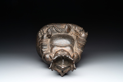 A Chinese gilt bronze crowned Milefo Buddha, Ming
