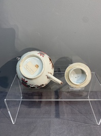 Two Chinese famille rose teapots and covers, Qianlong