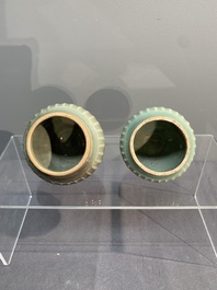 A collection of six Chinese Longquan celadon wares, Yuan/Ming