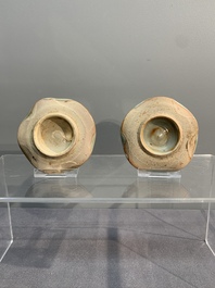 A collection of six Chinese Longquan celadon wares, Yuan/Ming