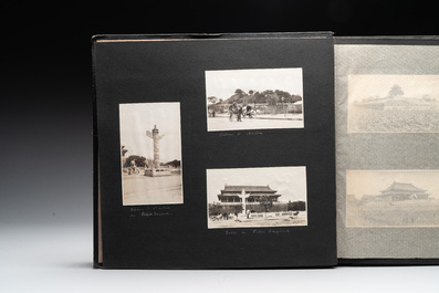A photo album documenting the Huanggutun incident, prominent figures of China and sights of Beijing in the early 20th C., dated 1928