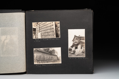 A photo album documenting the Huanggutun incident, prominent figures of China and sights of Beijing in the early 20th C., dated 1928