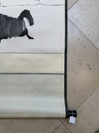Wu Zuoren 吳作人 (1908-1997): 'Buffalo', ink on paper