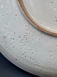 A rare London or Bristol polychrome Delftware 'William and Mary' dish, late 17th C.