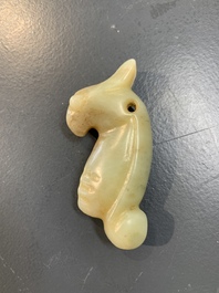Six Chinese jade and agate carvings, 19th C.