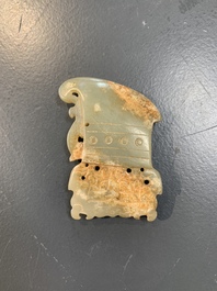 Six Chinese jade and agate carvings, 19th C.