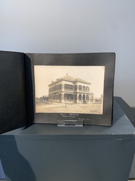 A photo album with the architectural inventory of the German enclave in Jinan (Tsinan Fou - Kai Fengou), 20th C.