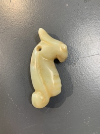Six Chinese jade and agate carvings, 19th C.