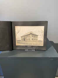 A photo album with the architectural inventory of the German enclave in Jinan (Tsinan Fou - Kai Fengou), 20th C.