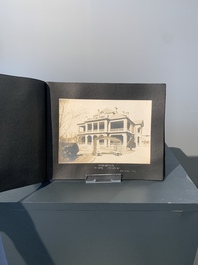 A photo album with the architectural inventory of the German enclave in Jinan (Tsinan Fou - Kai Fengou), 20th C.