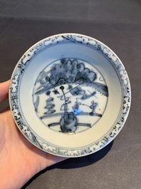 A collection of 11 Chinese blue and white wares, Ming