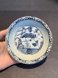 A collection of 11 Chinese blue and white wares, Ming