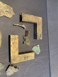 A study group of various Chinese bronze and other archaeological finds, Spring and Autumn/Warring States Period