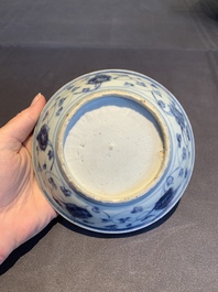 A collection of 11 Chinese blue and white wares, Ming