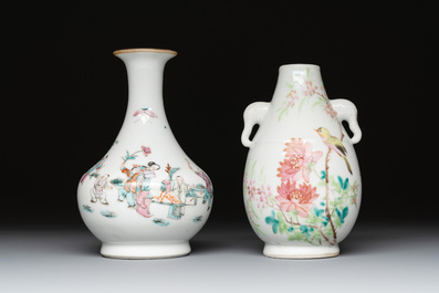 Eight Chinese famille rose wares, 19/20th C.