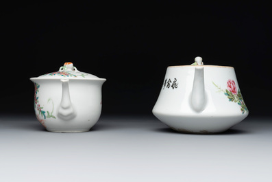Nine Chinese famille rose wares, 19/20th C.