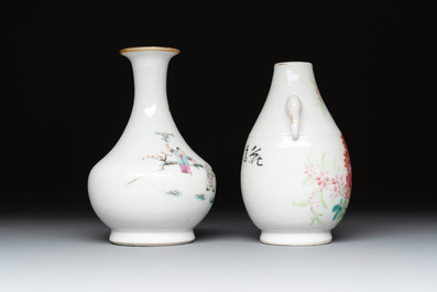 Eight Chinese famille rose wares, 19/20th C.