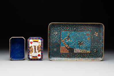 12 Chinese cloisonn&eacute; wares, 19/20th C.