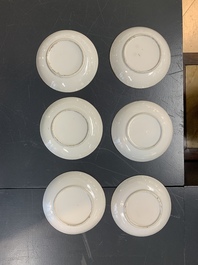 A Chinese Canton famille rose 62-piece Scottish market Ormiston armorial tea service, 19th C.