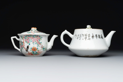 Nine Chinese famille rose wares, 19/20th C.