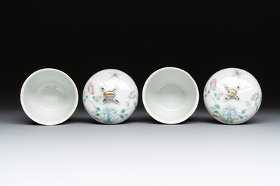 Eight Chinese famille rose wares, 19/20th C.
