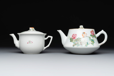 Nine Chinese famille rose wares, 19/20th C.