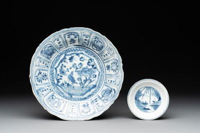 Five Chinese blue and white shipwreck wares from the Hatcher cargo, Wanli/Transitional period