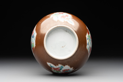 12 Chinese capucin-ground wares, Yongzheng/Qianlong