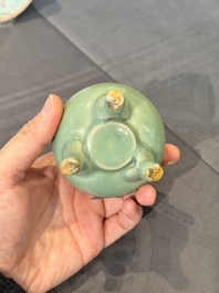 A Chinese Longquan celadon tripod censer, Song