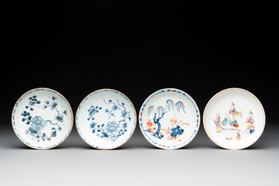 Ten Chinese blue, white, famille rose and Imari-style wares, 18/19th C.