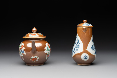 12 Chinese capucin-ground wares, Yongzheng/Qianlong