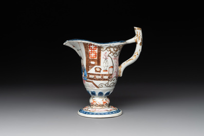 Six Chinese famille rose 'mandarin subject' wares, Qianlong