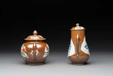 12 Chinese capucin-ground wares, Yongzheng/Qianlong