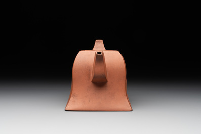 Five Chinese Yixing stoneware teapots, 19/20th C.