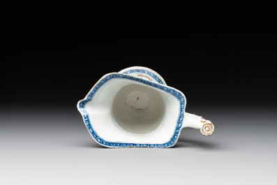 Six Chinese famille rose 'mandarin subject' wares, Qianlong