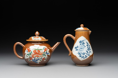 12 Chinese capucin-ground wares, Yongzheng/Qianlong