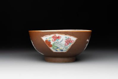 12 Chinese capucin-ground wares, Yongzheng/Qianlong