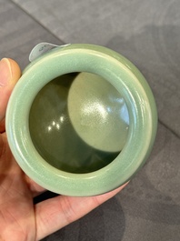A Chinese Longquan celadon tripod censer, Song